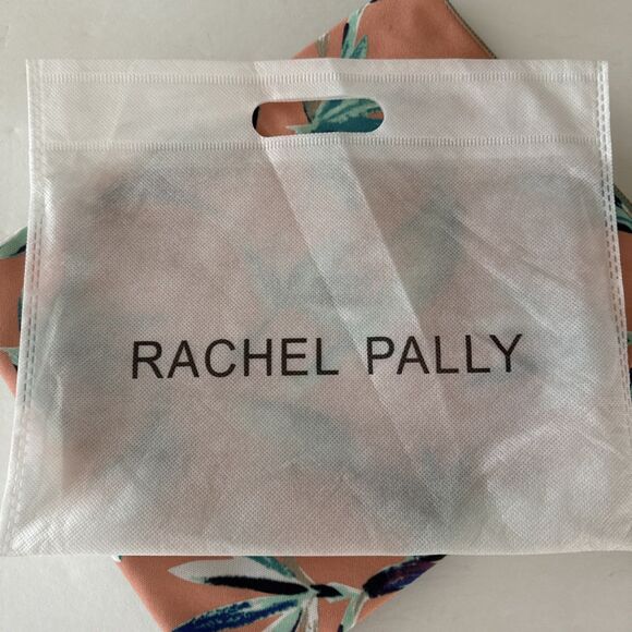 Rachel Pally Tropical Fold Over Reversible Clutch Coral Mint Tassel Floral New - Picture 9 of 11